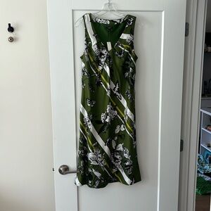 NWT Talbots green silk dress size 12